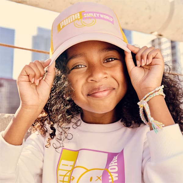 PUMA x SMILEYWORLD Kids' Hat, Rose Quartz, extralarge