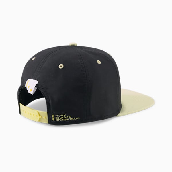 キッズ PUMA x POKEMON フラットブリム キャップ, Puma Black-Pale Lemon