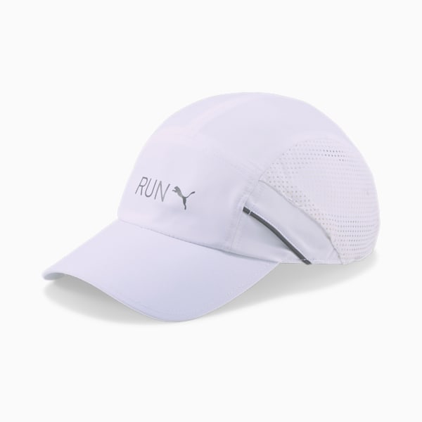 Lightweight Unisex Running Cap, Puma White, extralarge-IND