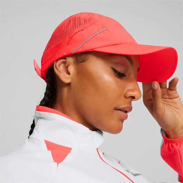 Lightweight Unisex Running Cap, Fire Orchid, extralarge-IND