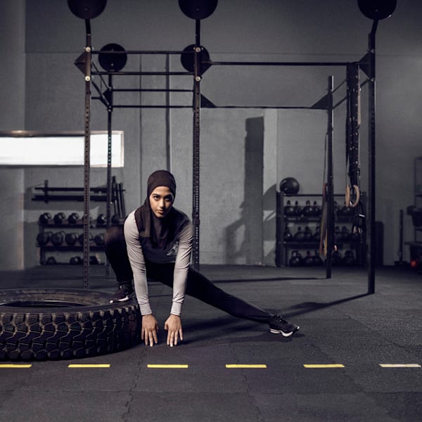 Sports Running Hijab, Puma Black, extralarge