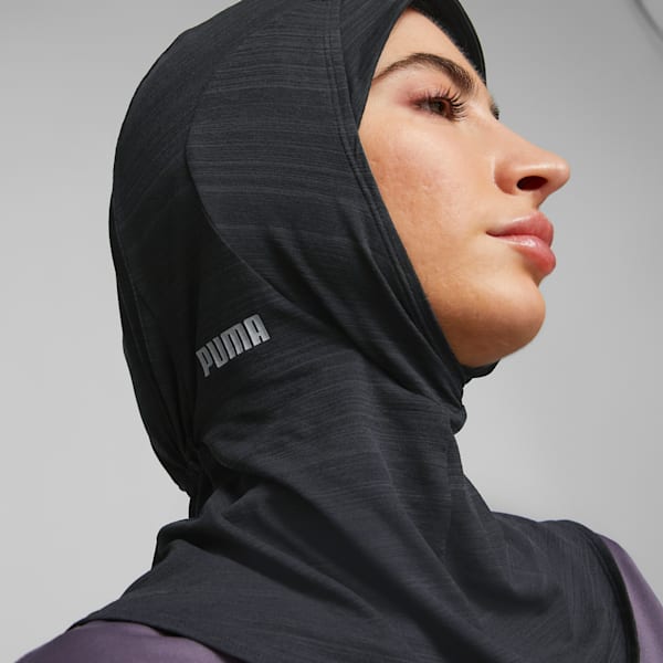 Hiyab deportivo para correr, Puma Black, extralarge