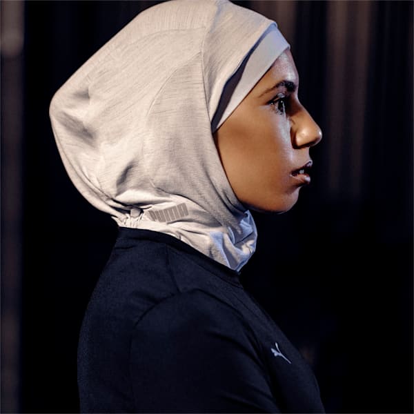 Sports Hijab, Platinum Gray, extralarge