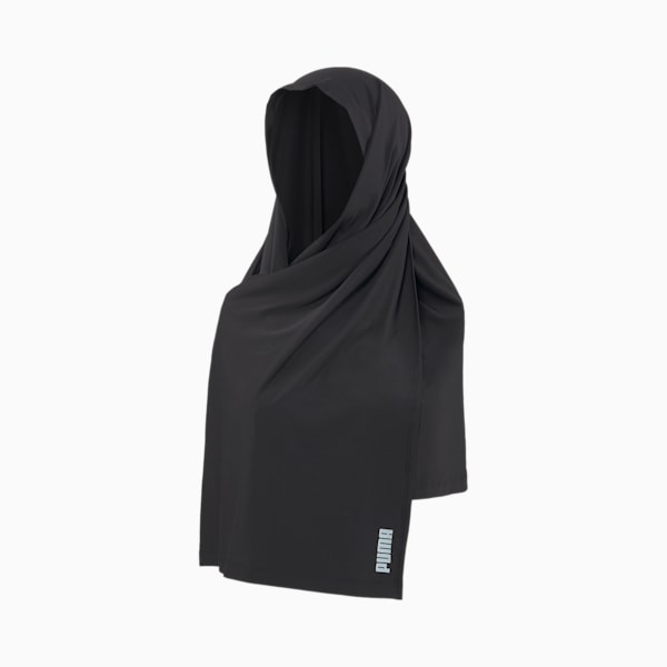Running Hijab Scarf, Puma Black, extralarge-IND