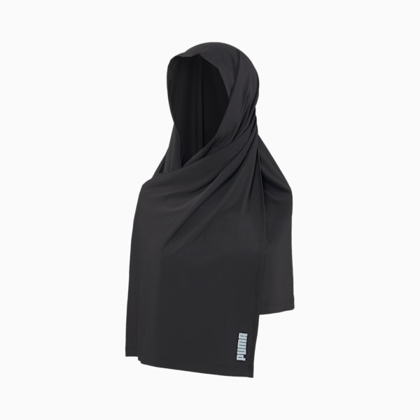 Sports Hijab Scarf, Puma Black, extralarge