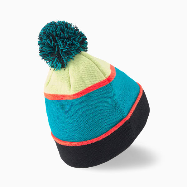 Gorro de lana de básquetbol Pom-Pom, Puma Black-Fizzy Light, extralarge