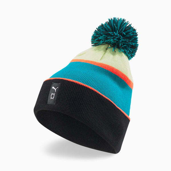 Gorro de lana de básquetbol Pom-Pom, Puma Black-Fizzy Light, extralarge