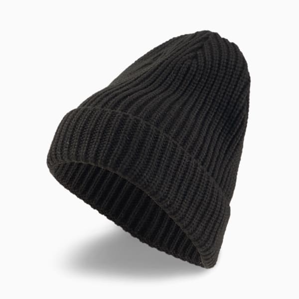 Gorro de lana clásico con puño MMQ para hombre, Puma Black, extralarge