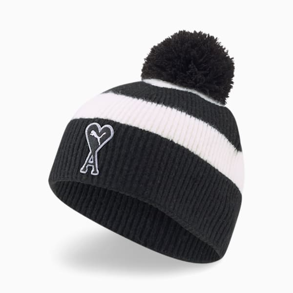 PUMA x AMI Beanie, Puma Black-Puma White, extralarge