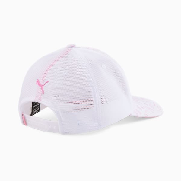 Arnold Palmer King Golf Snapback Cap, Bright White-Pale Pink