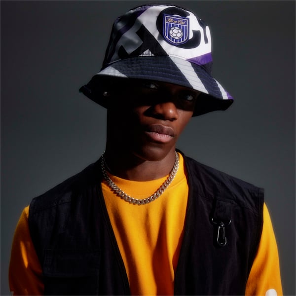 Hometown Heroes Bucket Hat, Puma Black-Gray Violet-Dark Purple, extralarge