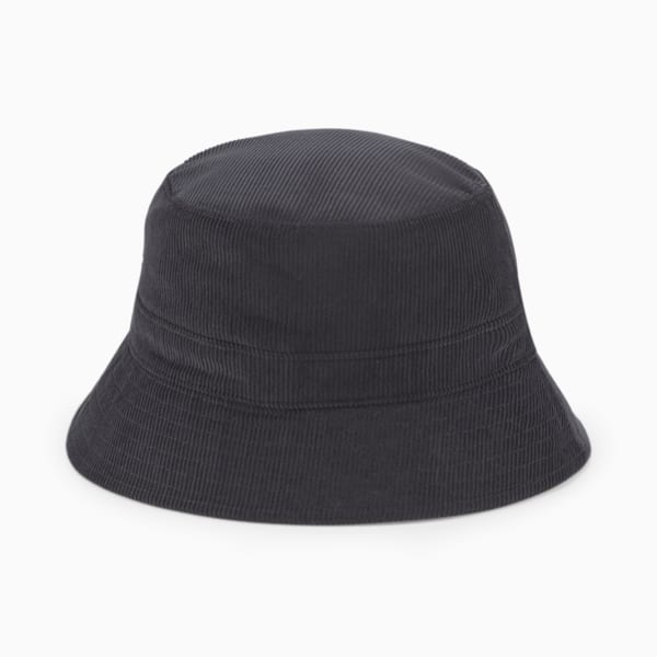 Downtown Corduroy Bucket Hat, Puma Black-DT Logo