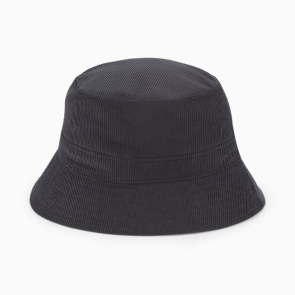 Downtown Corduroy Bucket Hat, Puma Black-DT Logo, extralarge