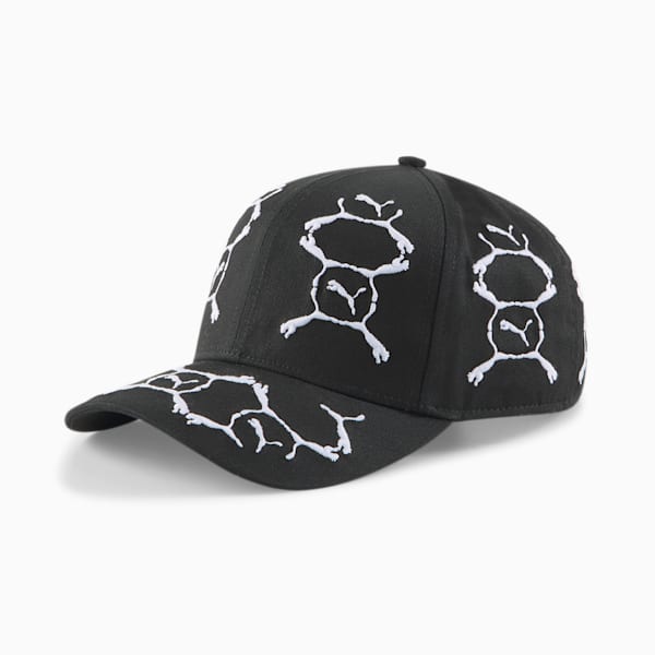 Luxe Sport Hat, Puma Black-Puma White-AOP, extralarge