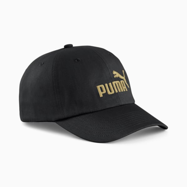 ユニセックス ESS プーマ NO.1 ロゴ BBキャップ, PUMA Black-Gold No1 Logo, extralarge-JPN