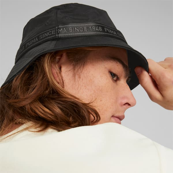 PRIME Colorblocked Bucket Hat, PUMA Black-Classic Block, extralarge