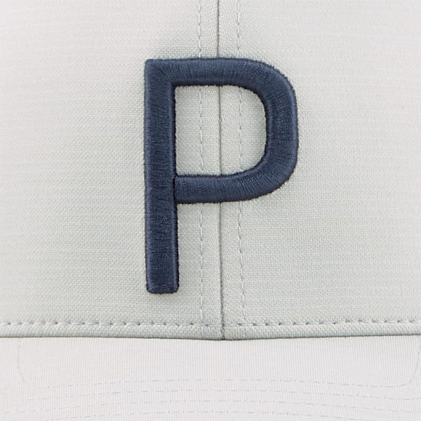 P Golf Cap, Ash Gray-Navy Blazer