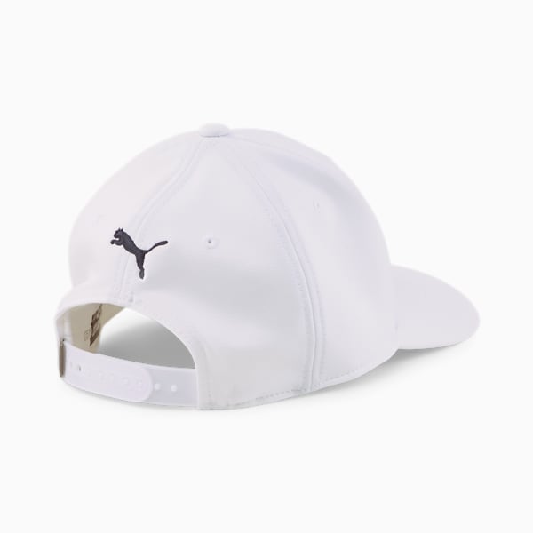 P Golf Cap Youth, White Glow-Navy Blazer
