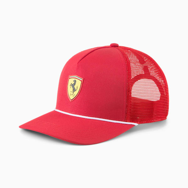 Ferrari Water-repellent nylon baseball hat with tape Unisex