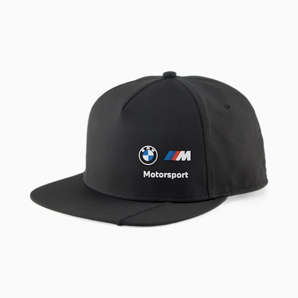 BMW M Motorsport Flat Brim Cap, PUMA Black, extralarge
