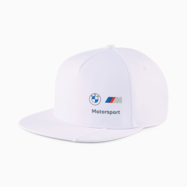 BMW M Motorsport Flat Brim Cap, PUMA White, extralarge