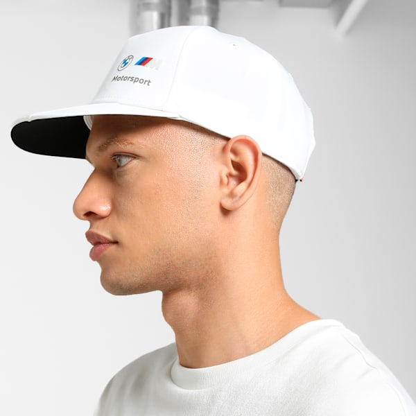 BMW M Motorsport Flat Brim Cap, PUMA White, extralarge-IND