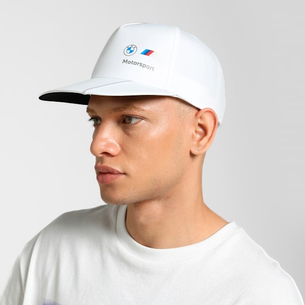 BMW M Motorsport Flat Brim Cap, PUMA White, extralarge-IND