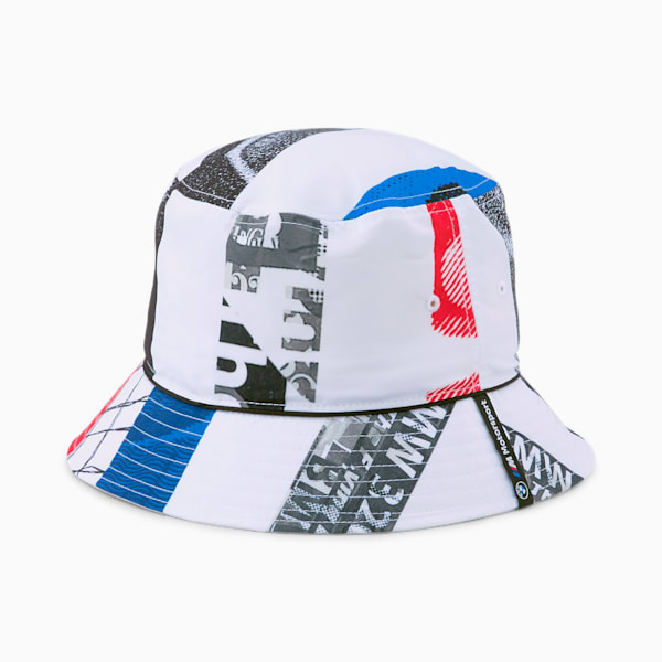 BMW M Motorsport Bucket Hat, PUMA White-AOP, extralarge