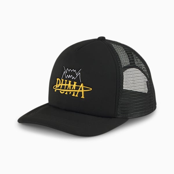 Basketball Trucker Hat, PUMA Black-PUMA Black, extralarge