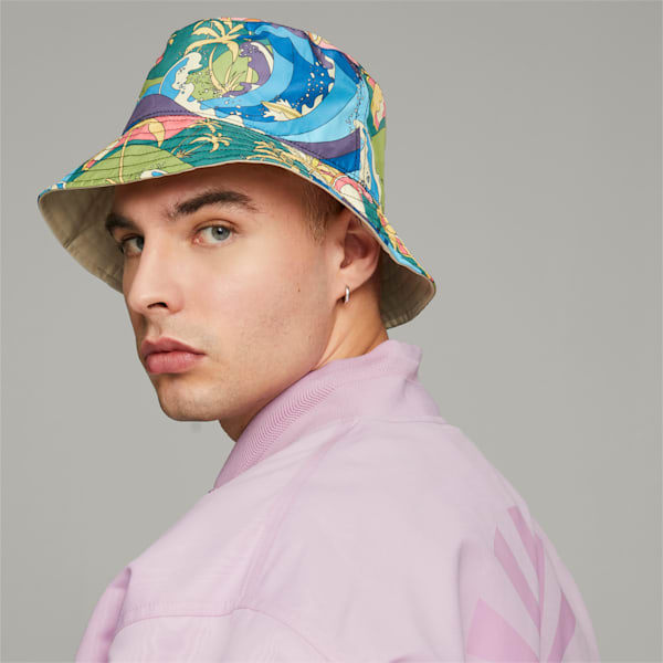 PUMA x PALOMO Reversible Bucket Hat, Pristine-AOP, extralarge