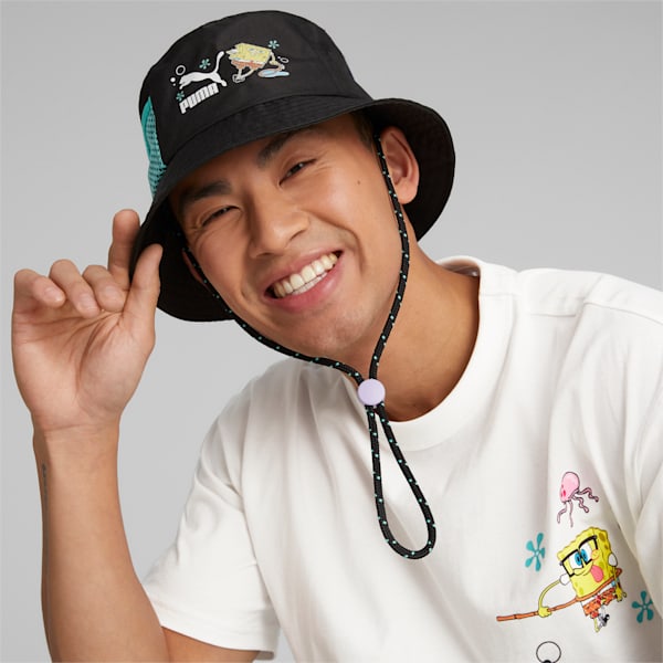 PUMA x SPONGEBOB Bucket Unisex Hat, PUMA Black