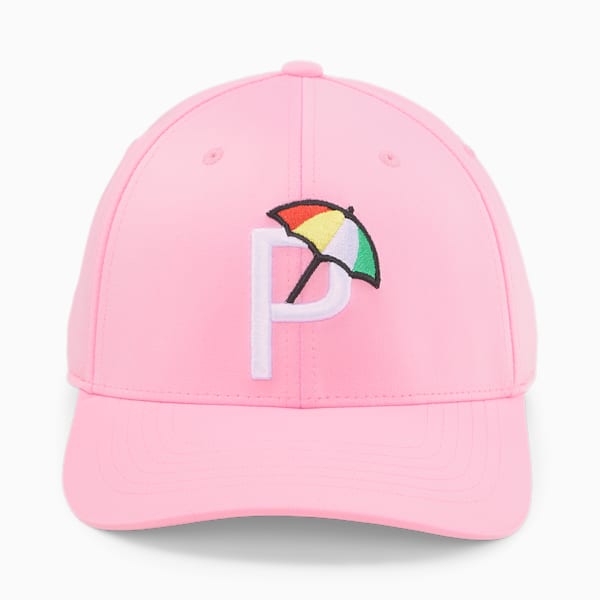 Palmer P Golf Cap, Pale Pink-White Glow