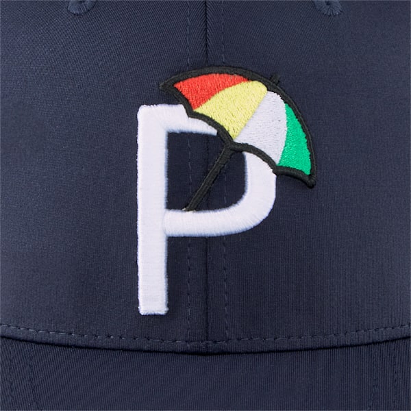 Palmer P Golf Cap, Navy Blazer-White Glow