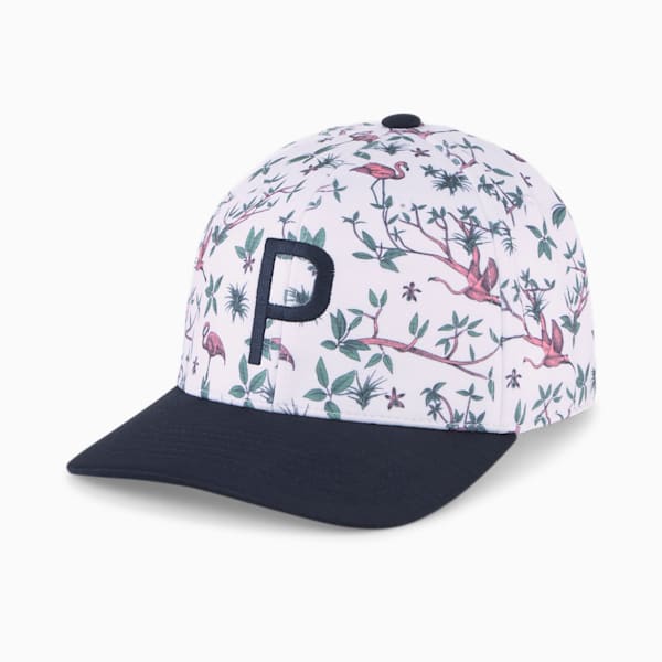 Lagoon P Golf Cap, Bright White-Navy Blazer