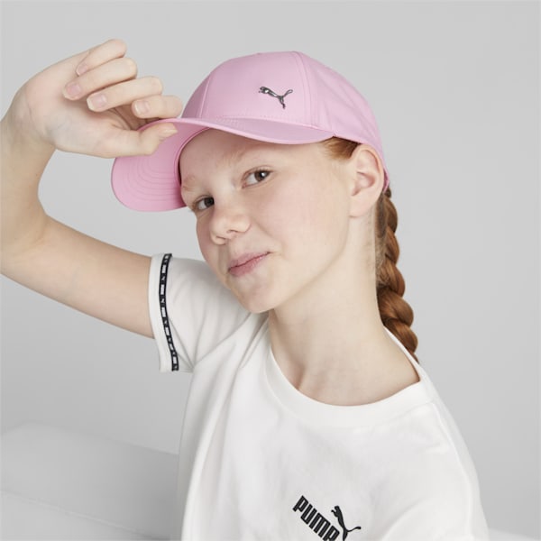 Metal Cat Unisex Youth Cap, Pearl Pink
