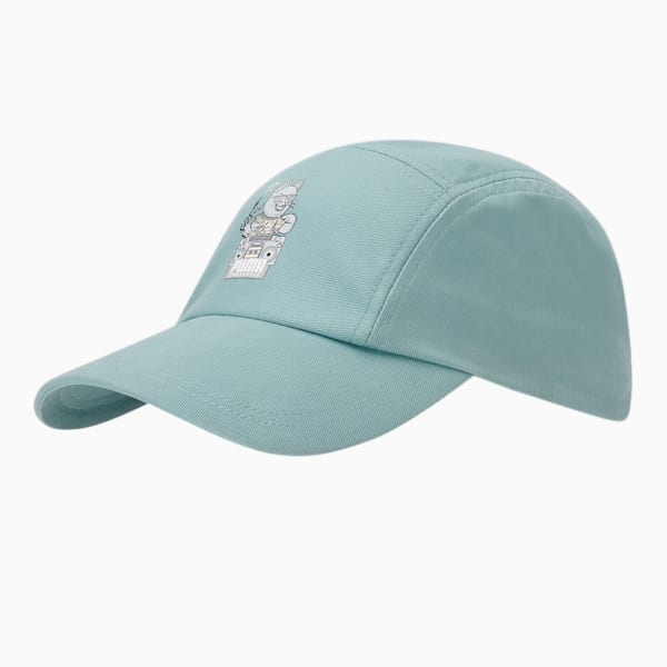 PUMAx1DER Graphic 5 Panel Cap, Mineral Blue, extralarge-IND