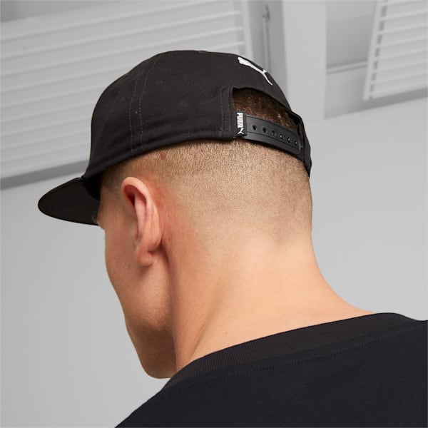 PUMA Flat Brim Cap, PUMA Black-Gray Violet, extralarge