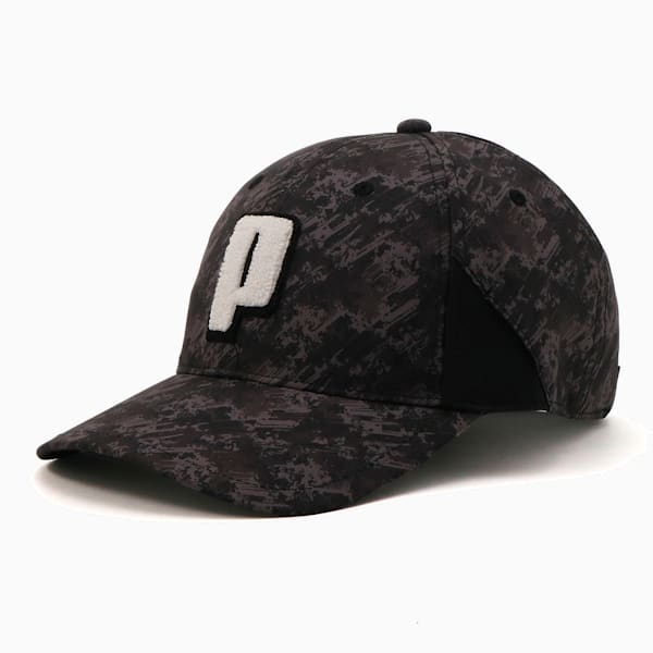 ウィメンズ ゴルフ EGW セミフラット グラフィック キャップ, PUMA Black, extralarge-JPN