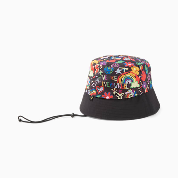 PRIME Pride Bucket Hat, PUMA Black-Pride AOP, extralarge-IND