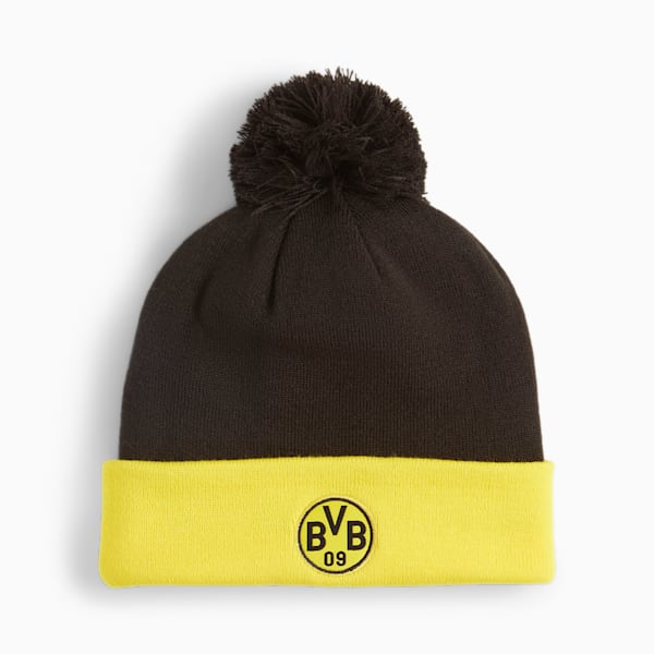 Borussia Dortmund Beanie, PUMA Black-Cyber Yellow, extralarge-GBR