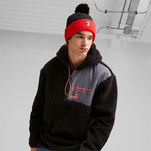 AC Milan Beanie, PUMA Black-For All Time Red, extralarge
