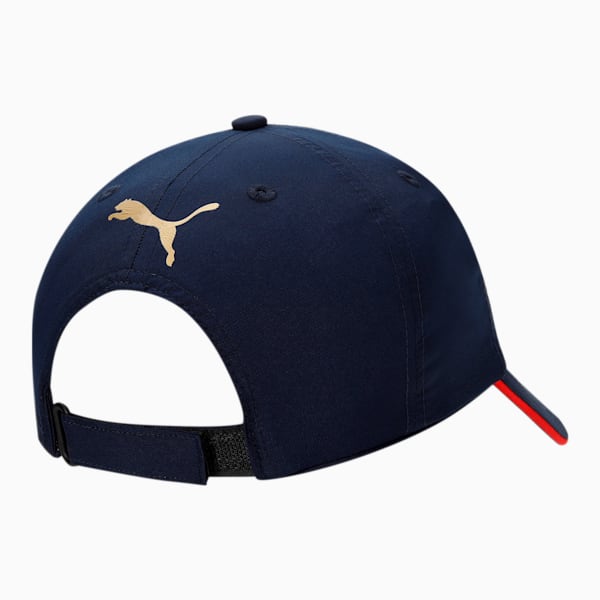 PUMA x Royal Challengers Bangalore Fan Unisex Cricket Cap, Navy Blue-Flame Scarlet, extralarge-IND