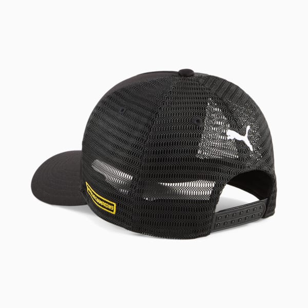 Porsche Legacy Garage Crew Trucker Cap, PUMA Black, extralarge