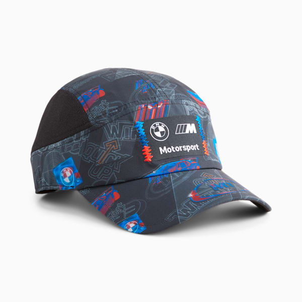 BMW M Motorsport Unisex Statement Cap, PUMA Black-AOP, extralarge-IND