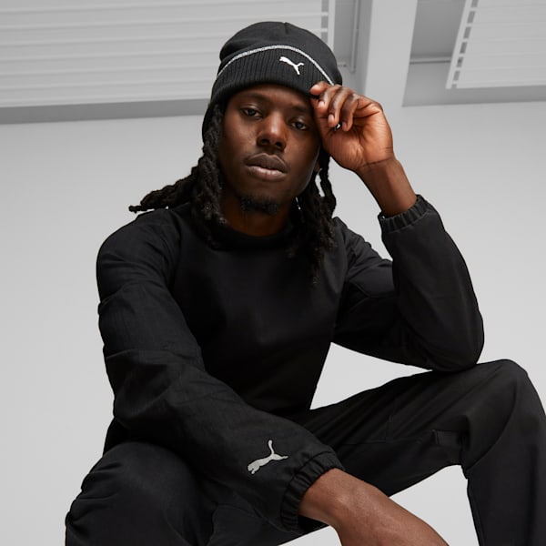 BMW M Motorsport Classic Cuffed Beanie, PUMA Black, extralarge