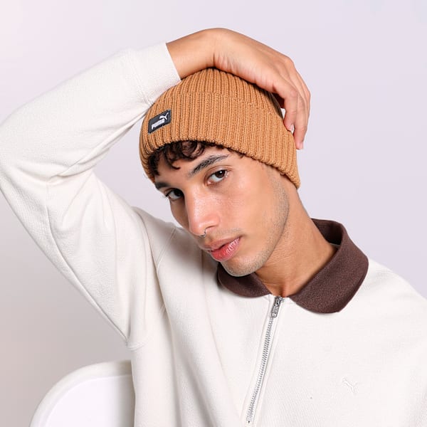 Classic Cuffed Beanie, Caramel Latte, extralarge-IND