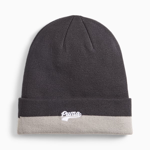 Script Logo Beanie, PUMA Black-Concrete Gray, extralarge-IND