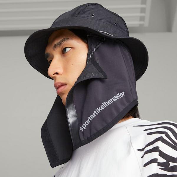 PUMA x PLEASURES Bucket Hat, PUMA Black, extralarge