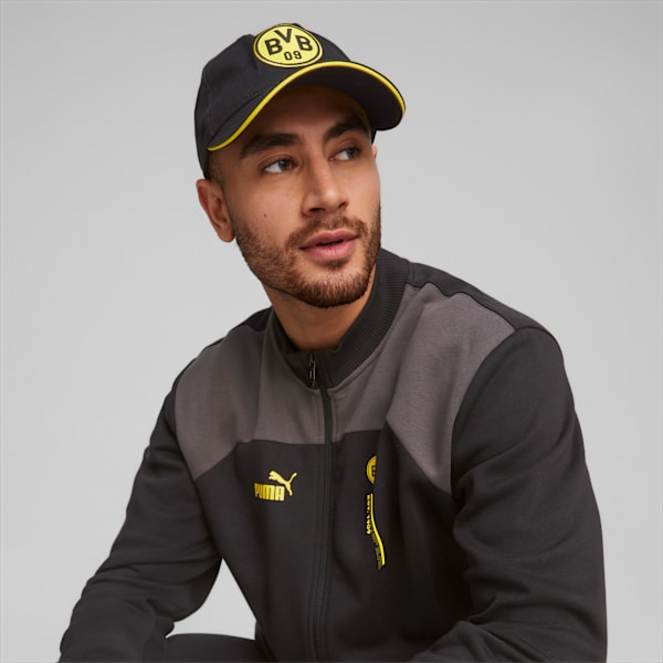 Borussia Dortmund Team Football Cap, PUMA Black-Cyber Yellow, extralarge-IND