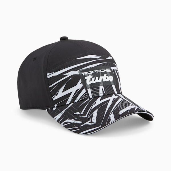 Porsche Legacy Camo Cap, PUMA Black-AOP, extralarge